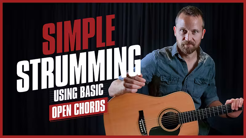 Down Stroke Strumming Pattern Guitar Tricks Online Guitar Lessons