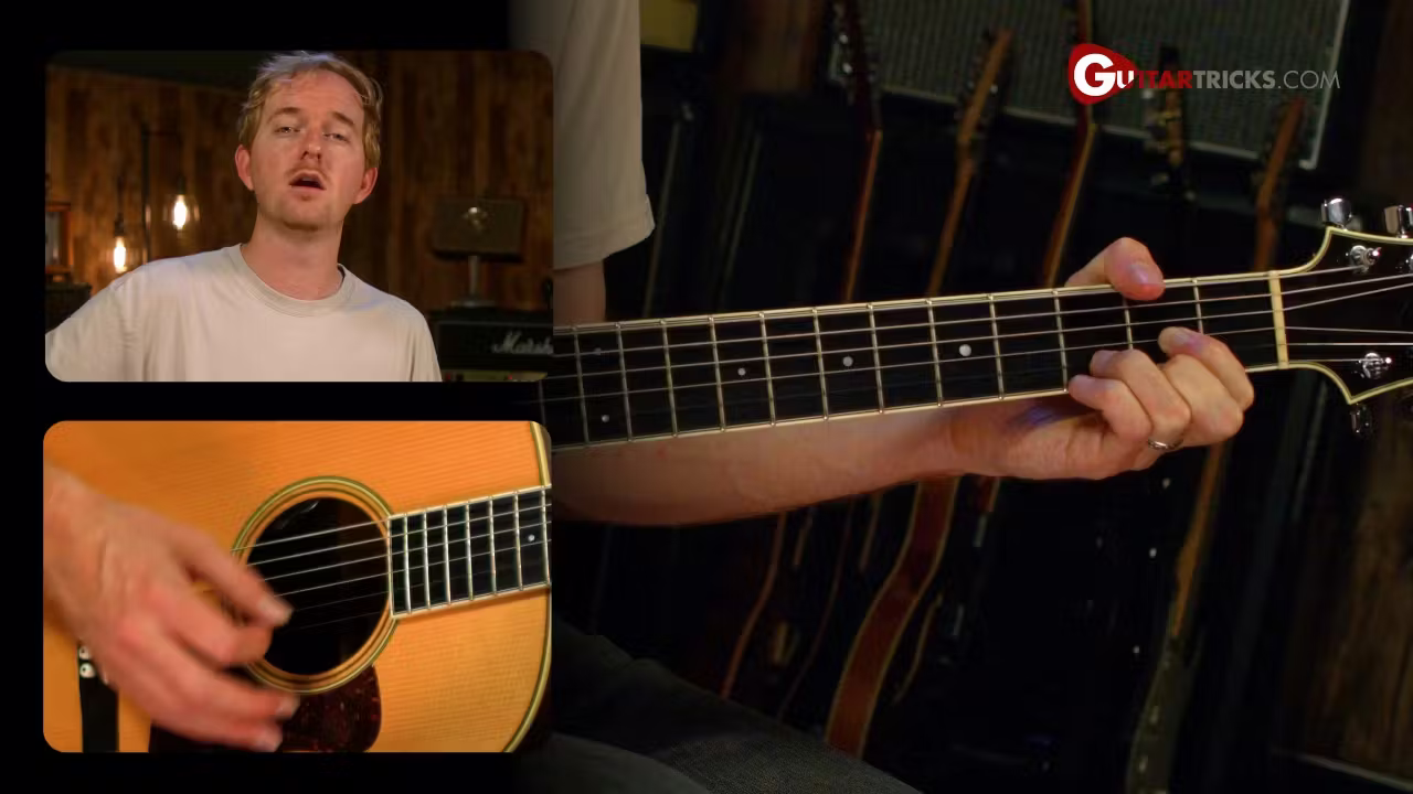 4 Basic Chords On Acoustic Guitar image