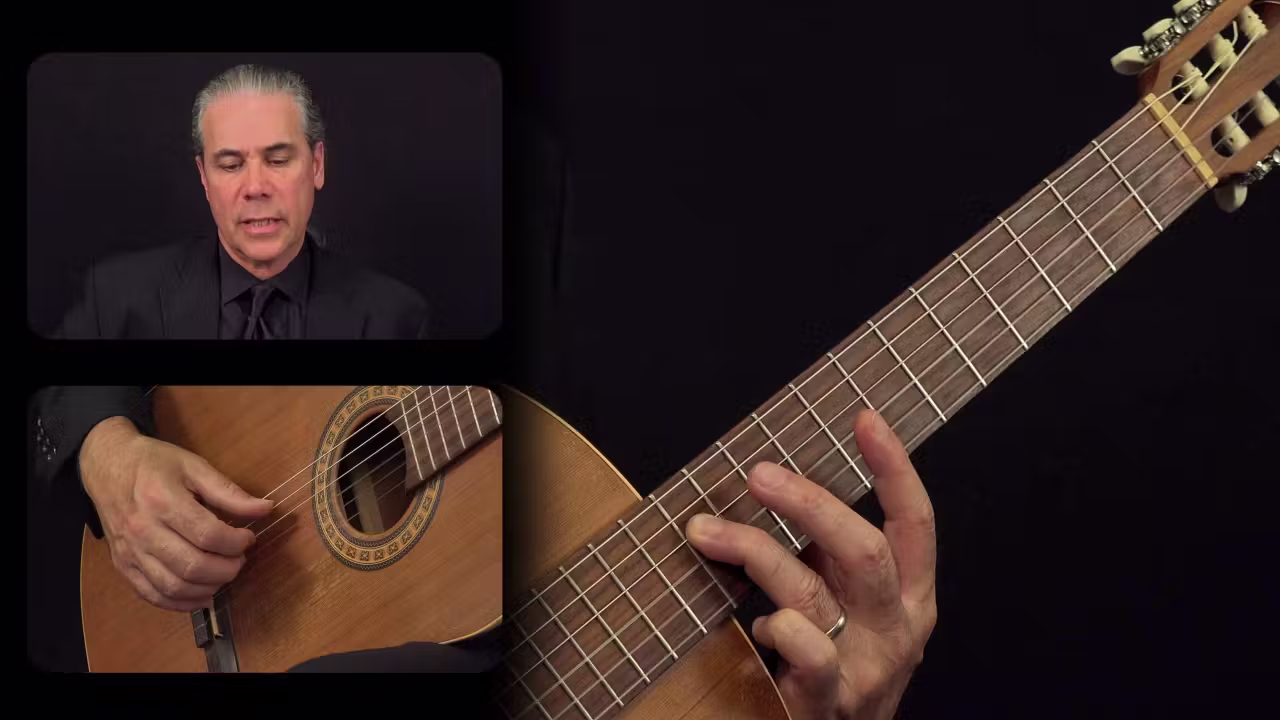 Tarrega 'Recuerdos':  A Minor Section Measures 9-14