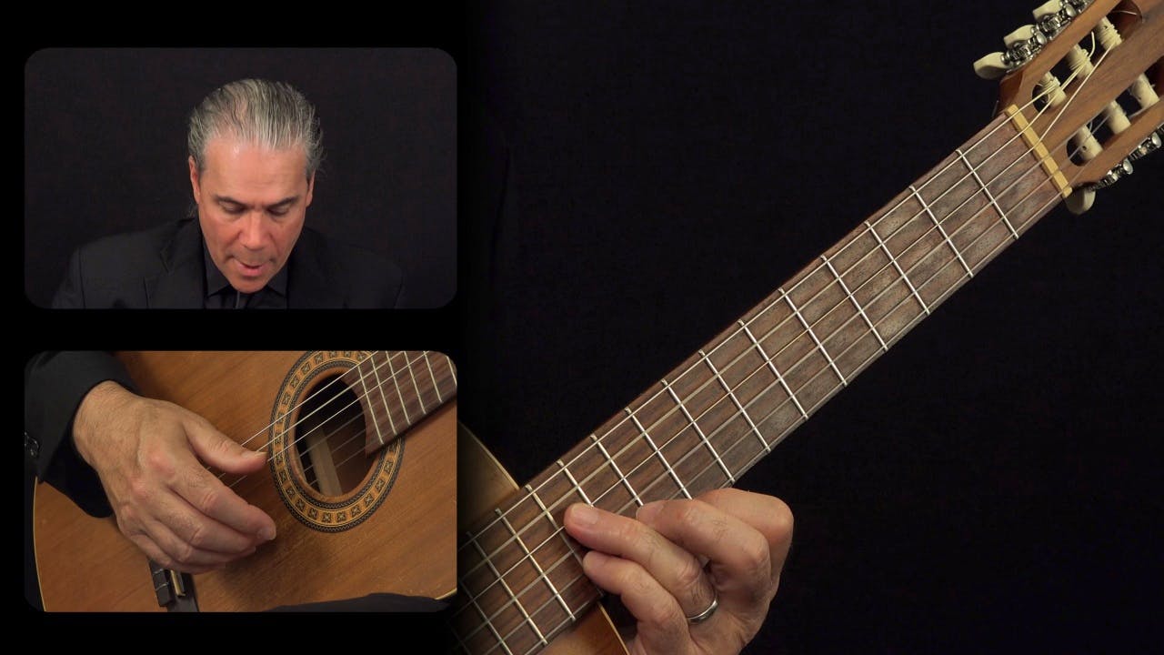 Tarrega 'Recuerdos':  A Major Section Measures 21-28